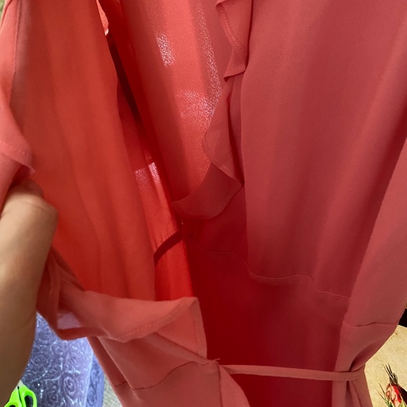 WAYF coral inner strong tie floor length dress - Picture 5 of 5